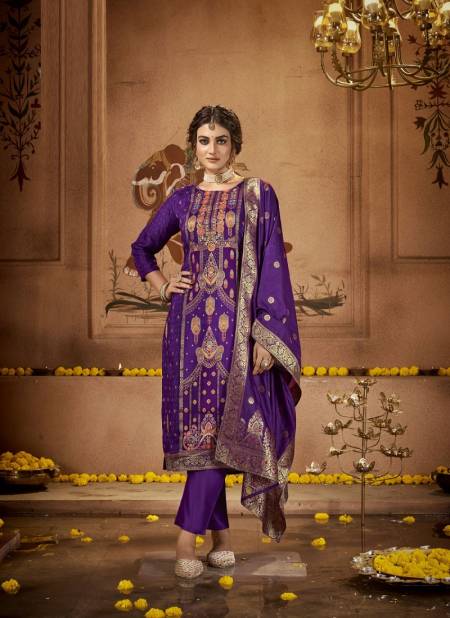 Radhika Banarasi Vol 4 Dola Silk Readymade Suits Catalog

